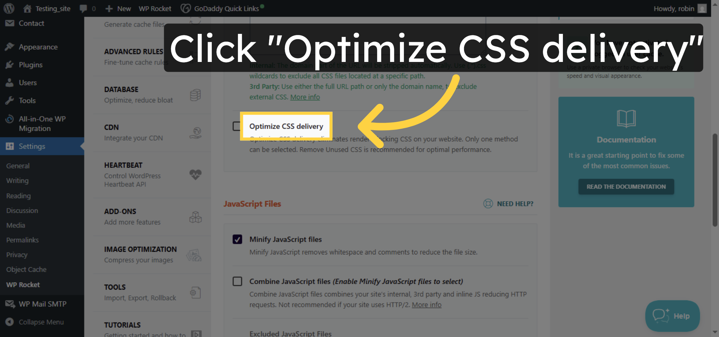 Enable CSS Delivery Optimization