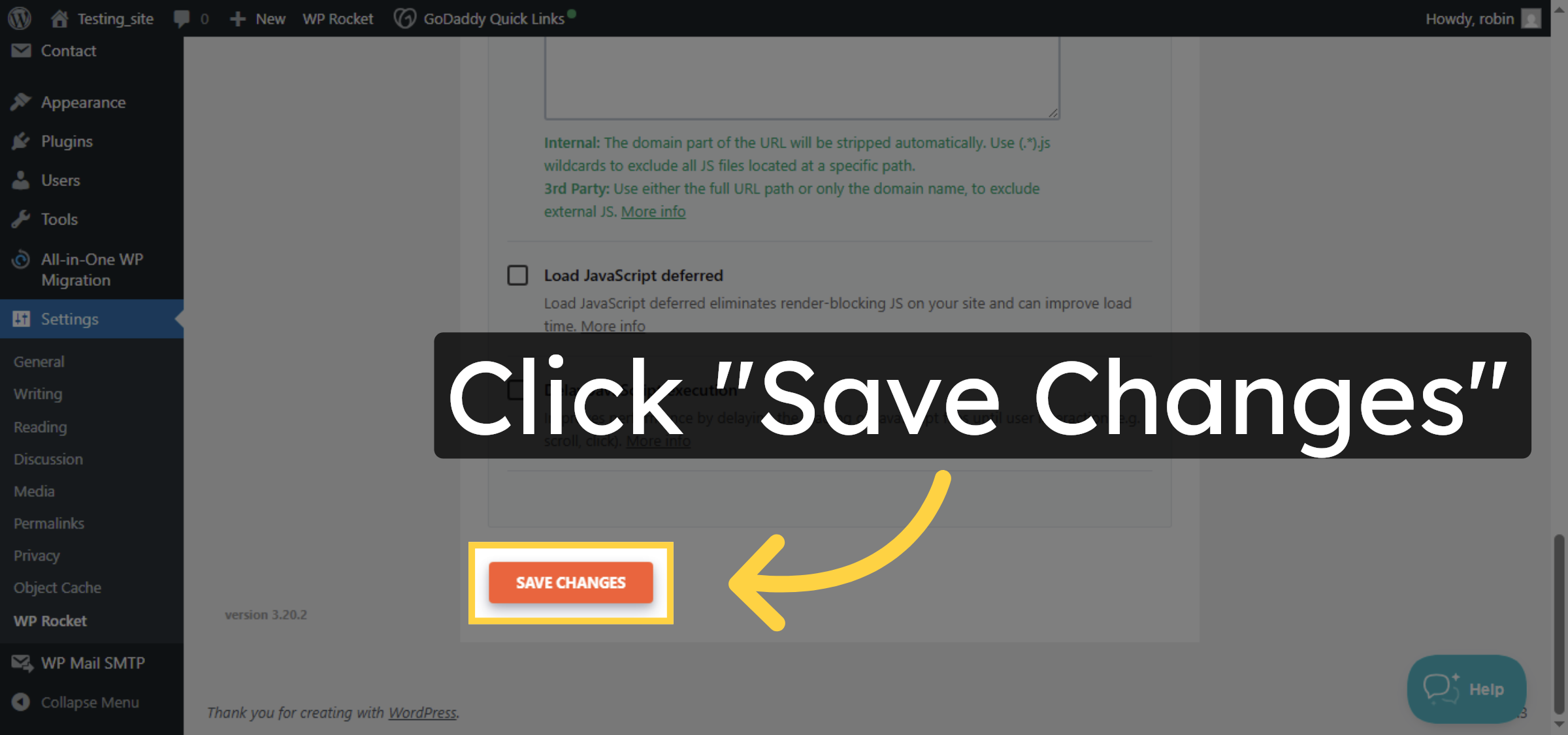 Save Optimization Settings