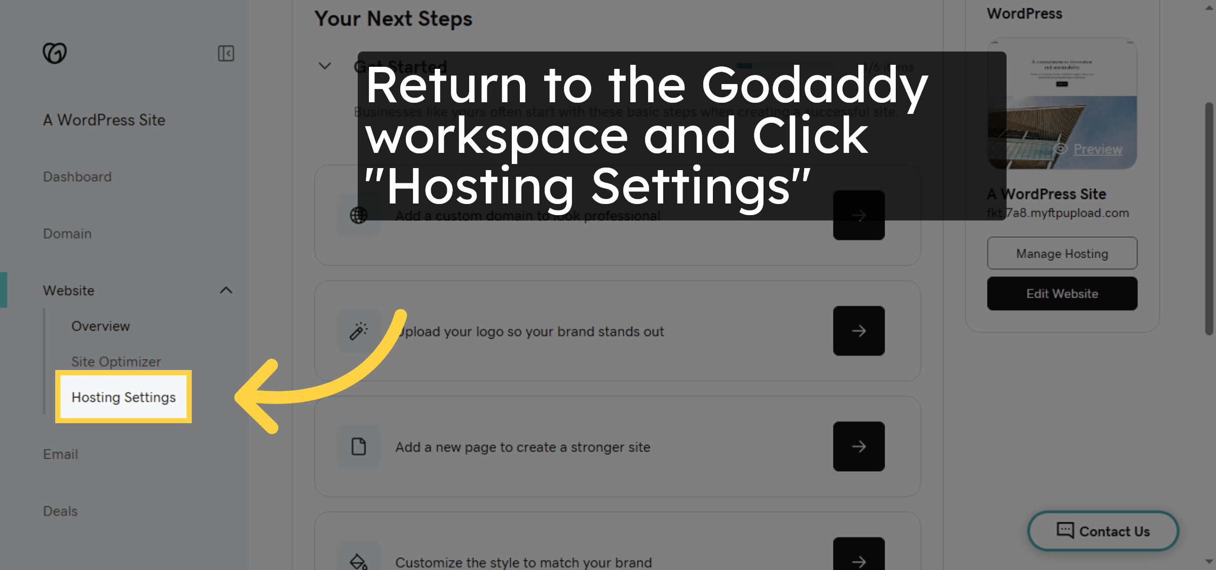 Access Hosting Settings