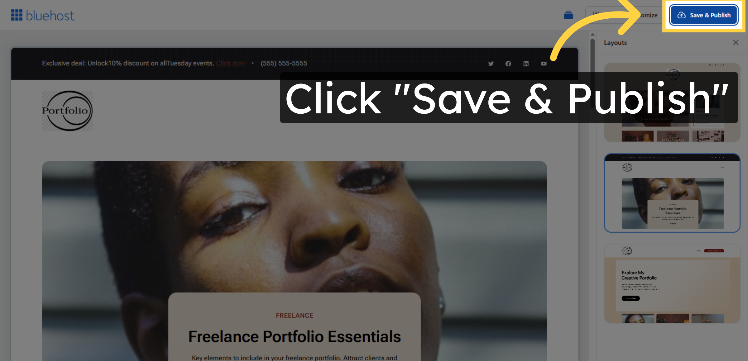 Save and Publish Site