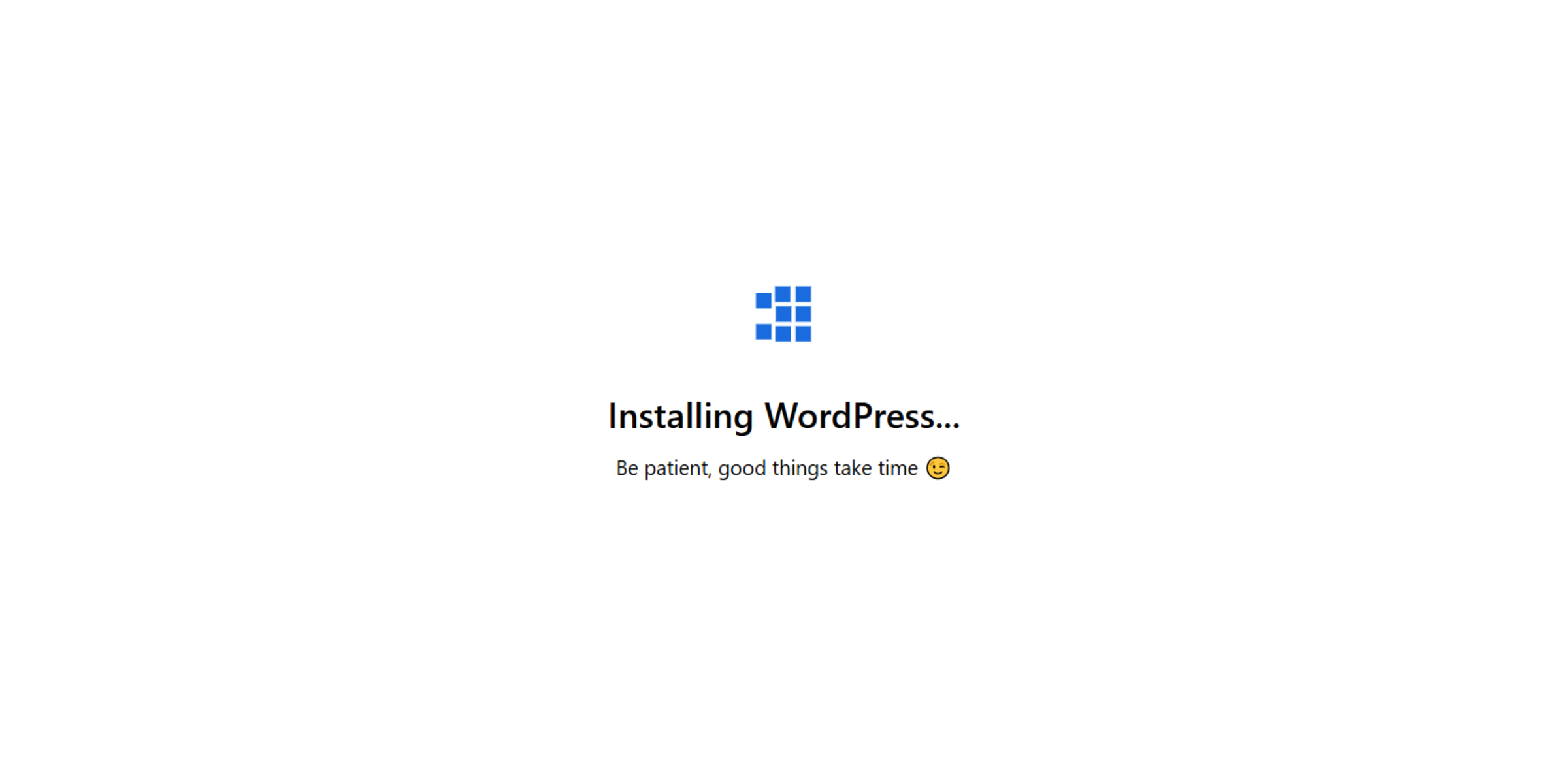 Installing WordPress
