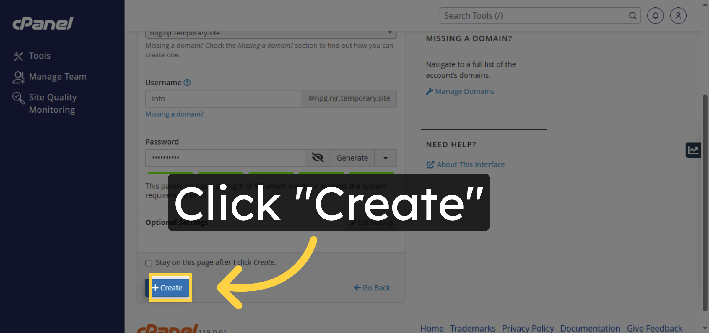 Create Email Account