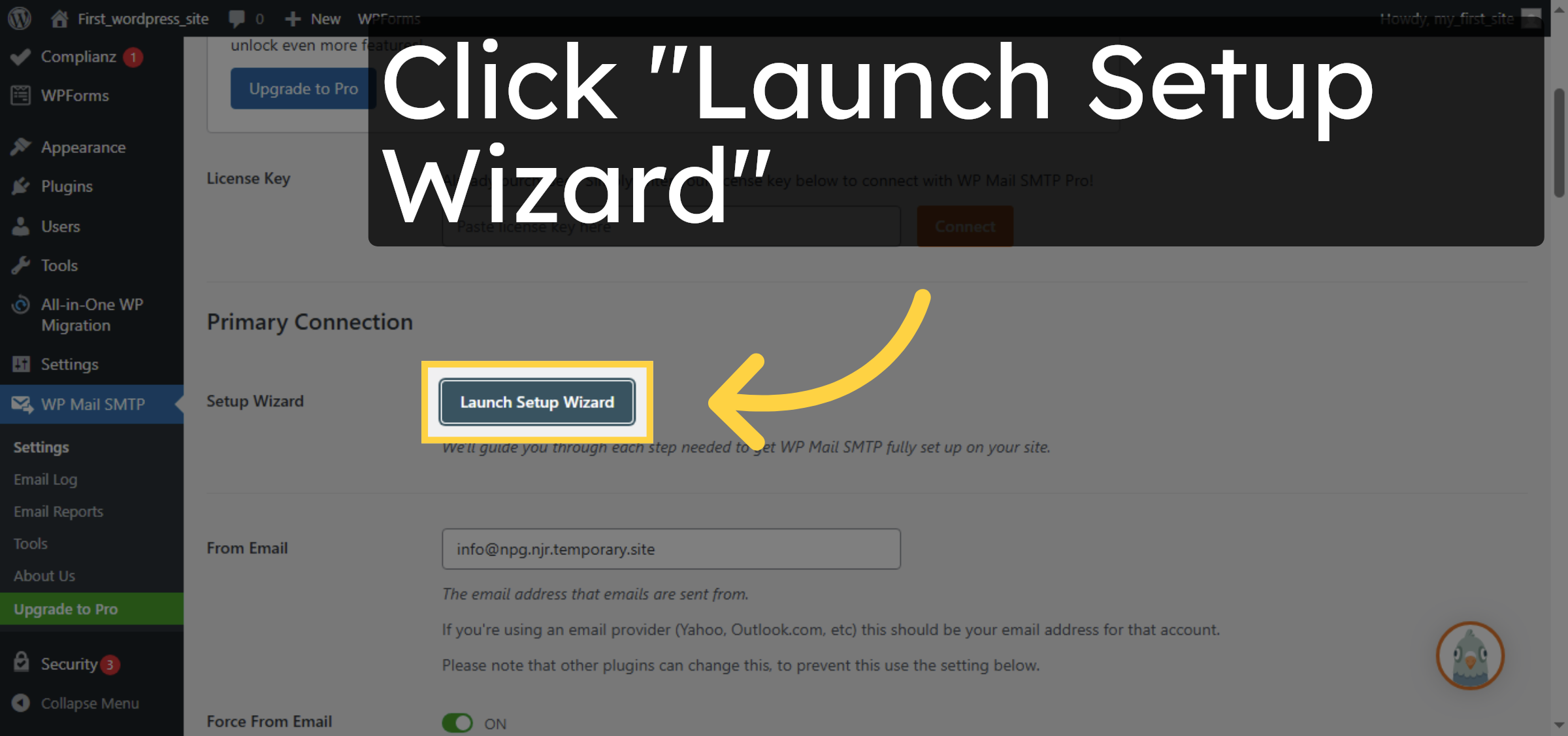 Launch Setup Wizard
