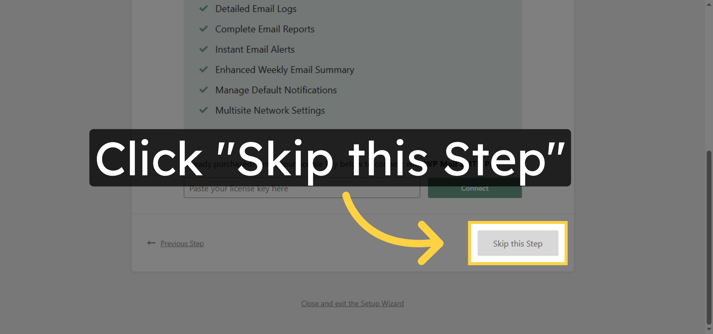 Skip Optional Step