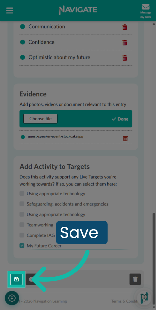 Save the Activity