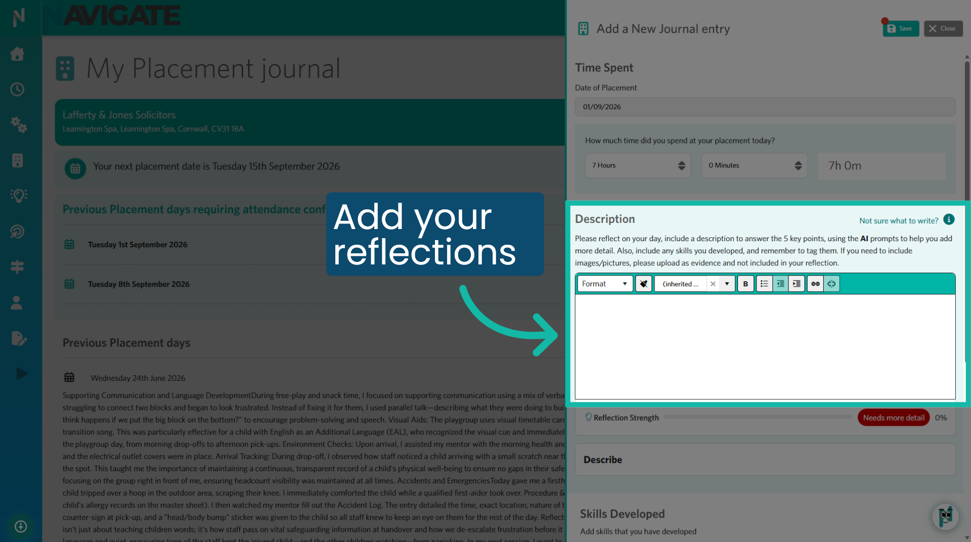 Add your reflection