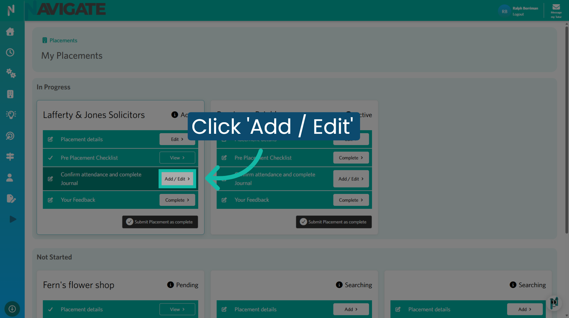 Click 'Add/Edit'