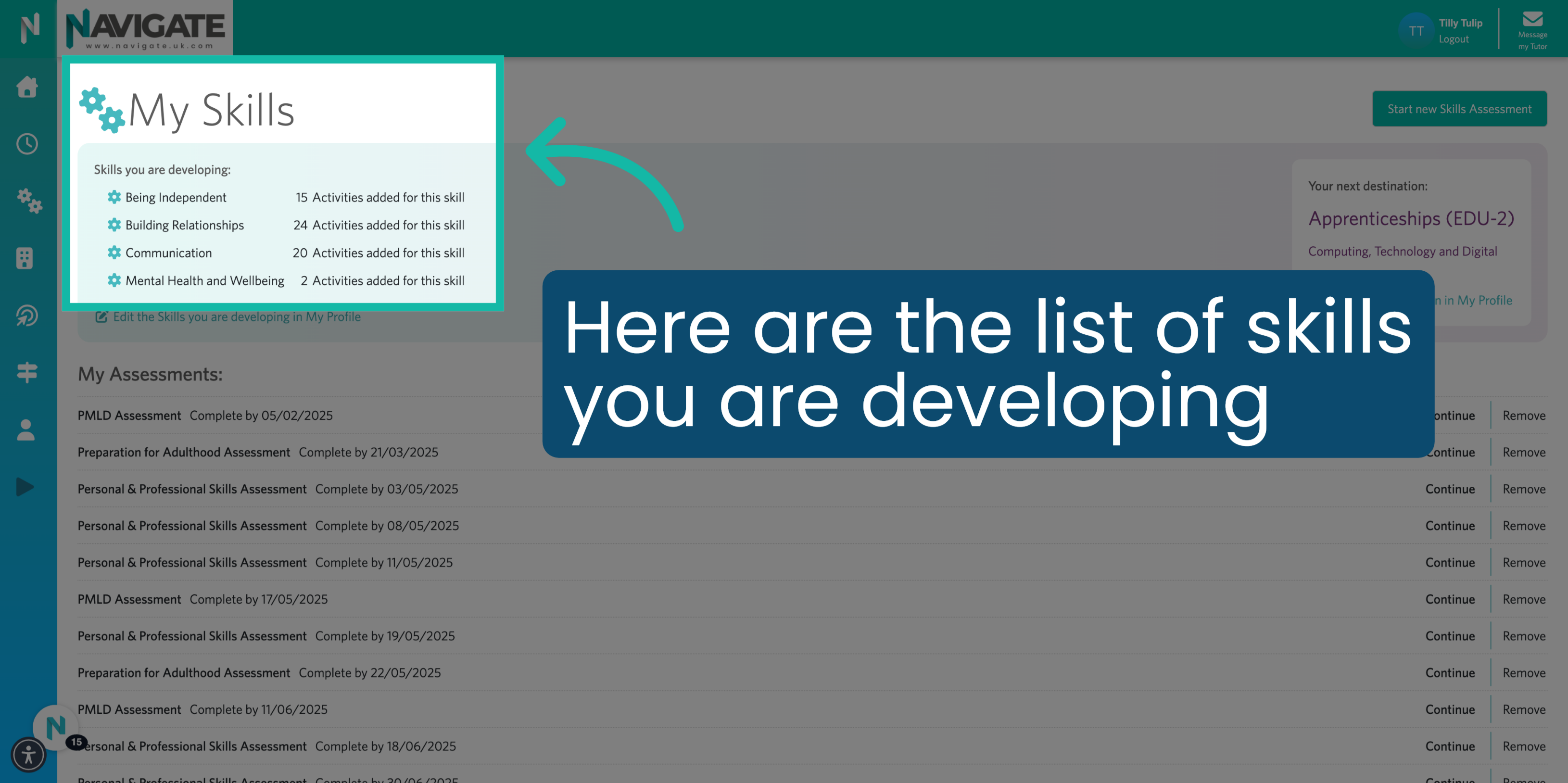 Skills You Are Developing
