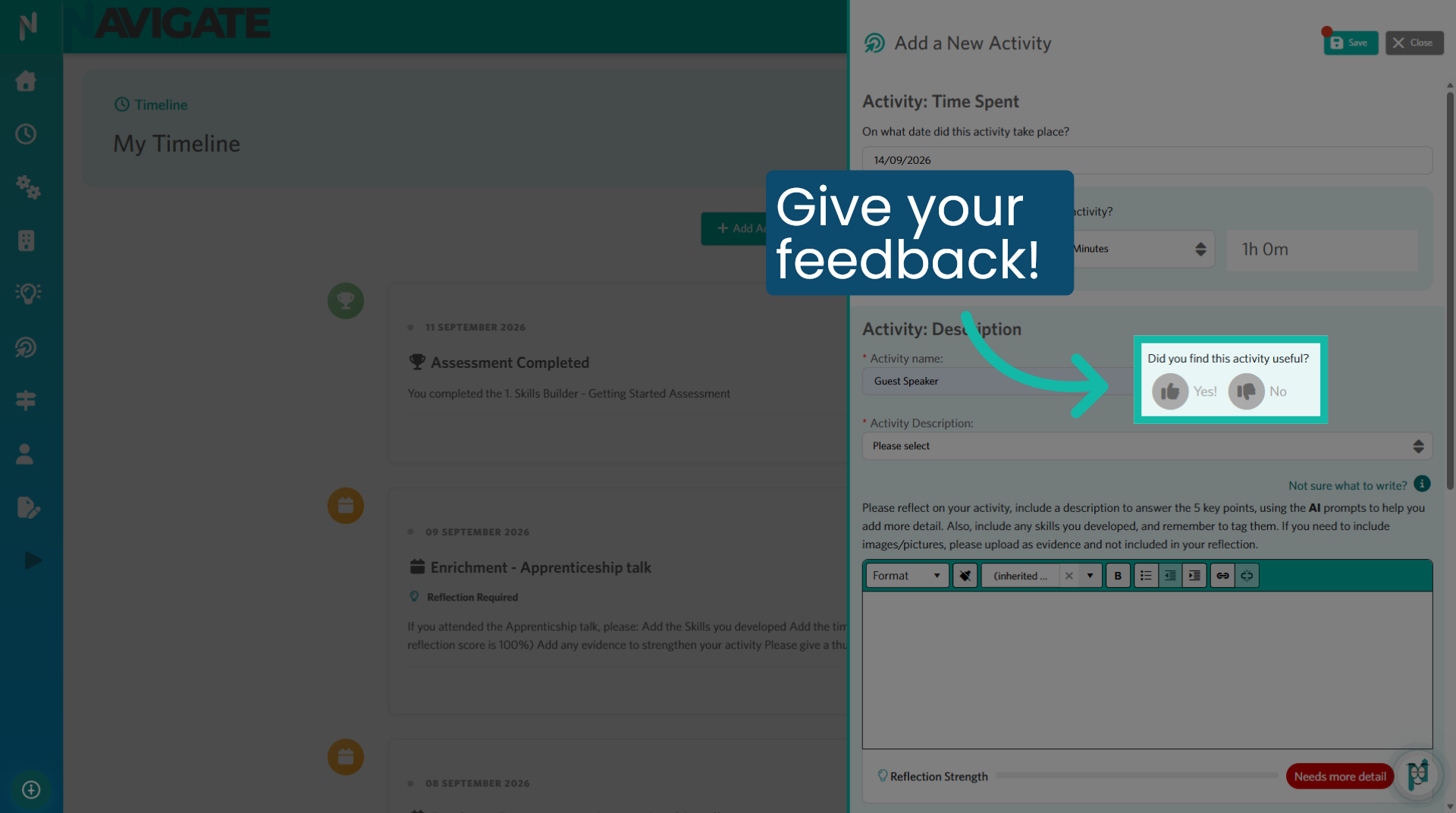 Give your feedback