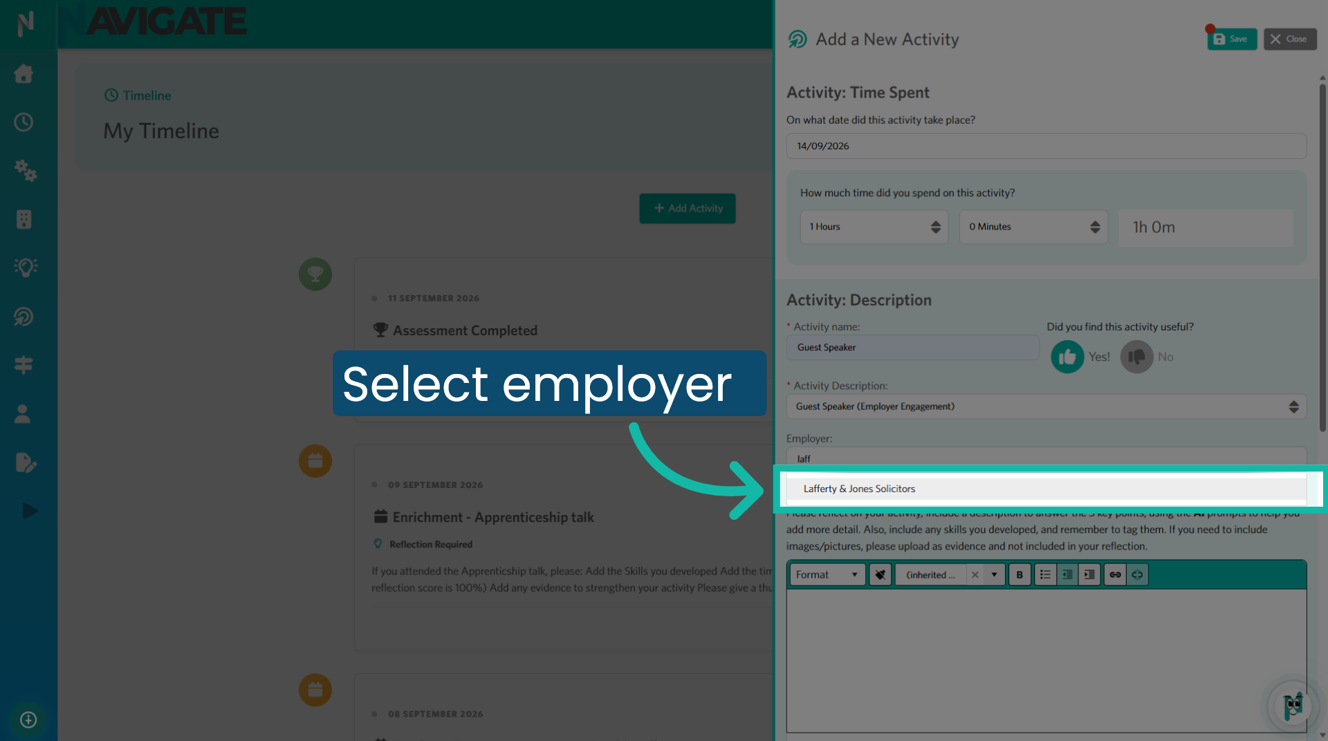 Choose Employer From List