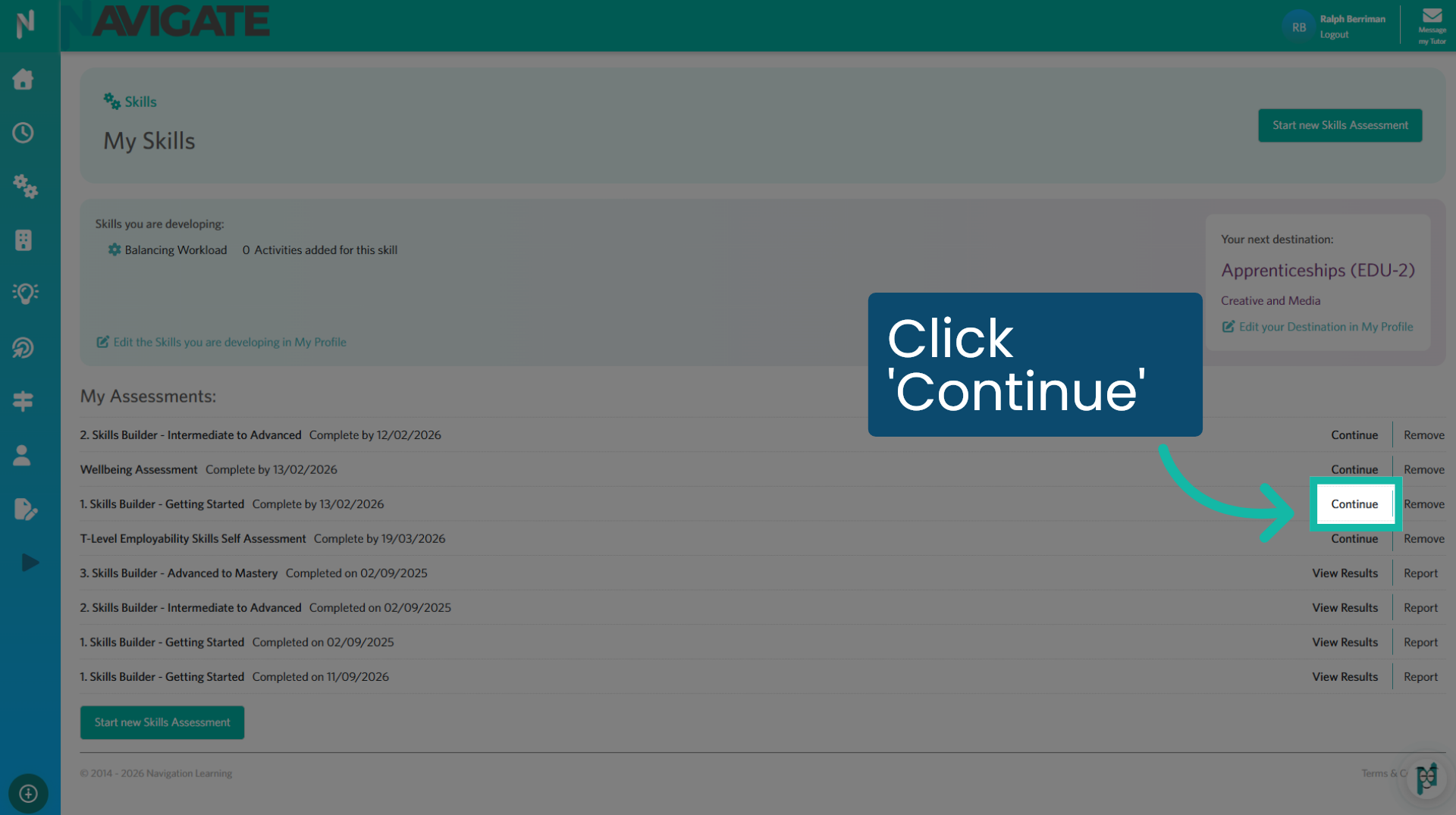 Click 'Continue'