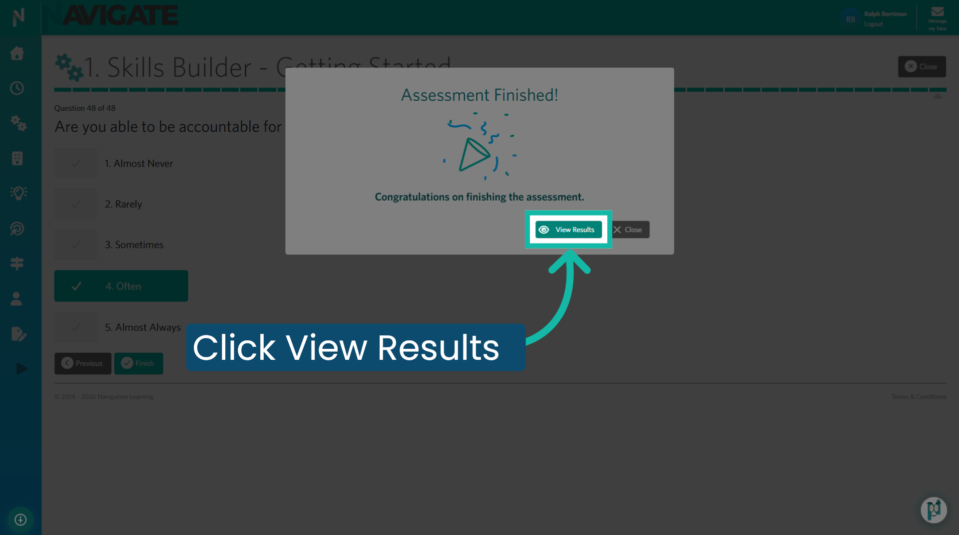 View Assessment Results