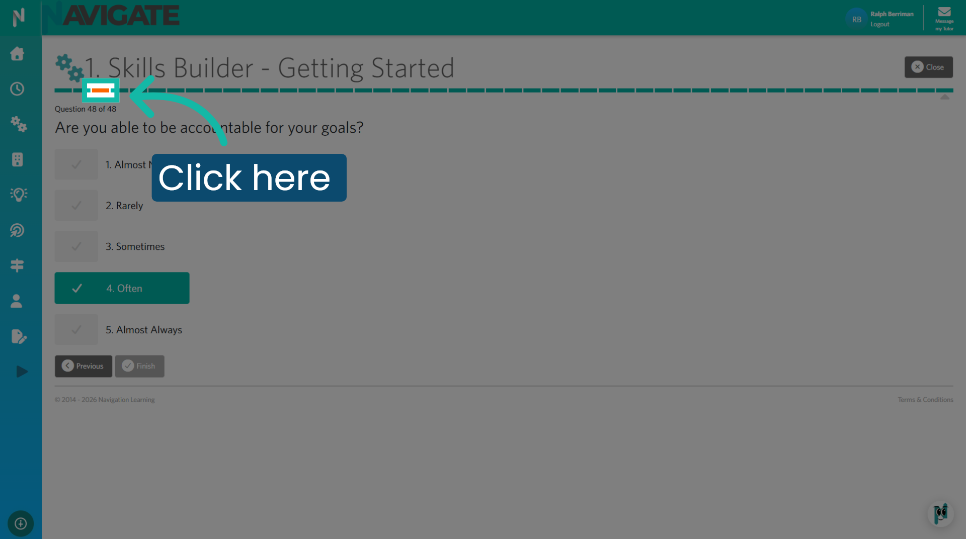 Click to access question