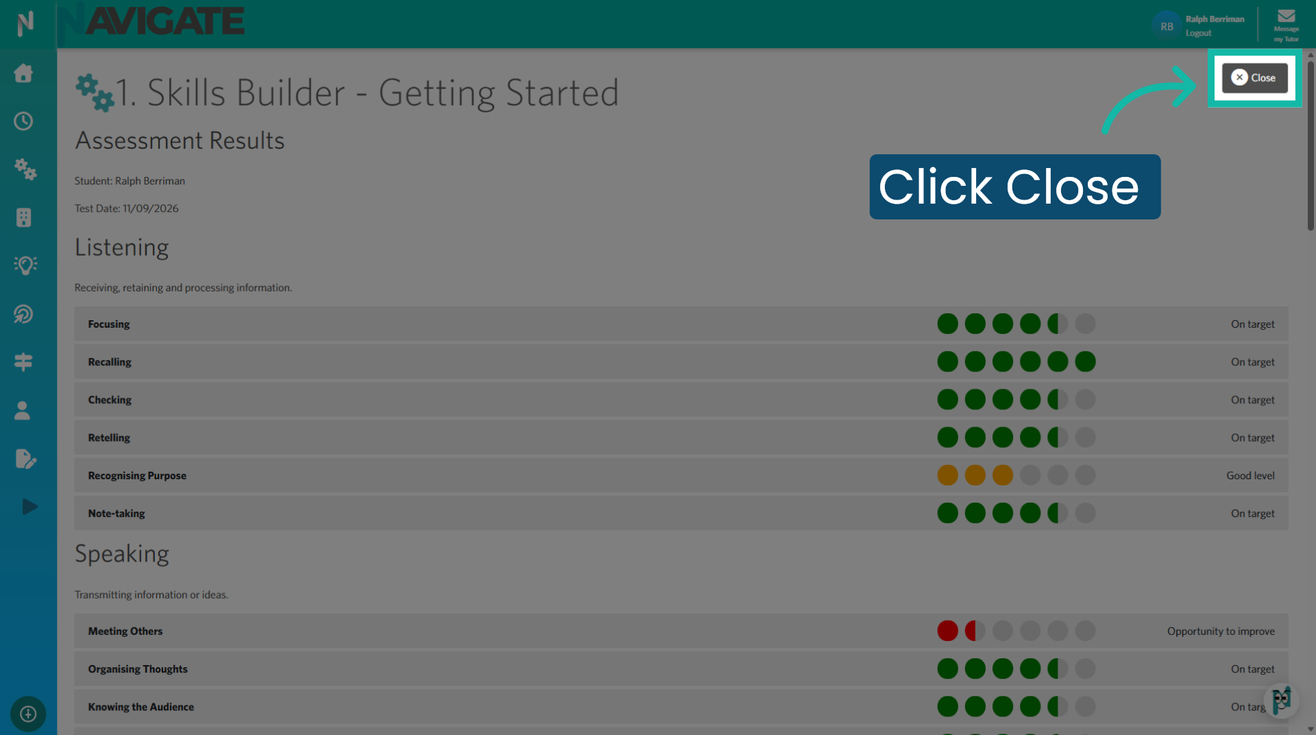 Close Results