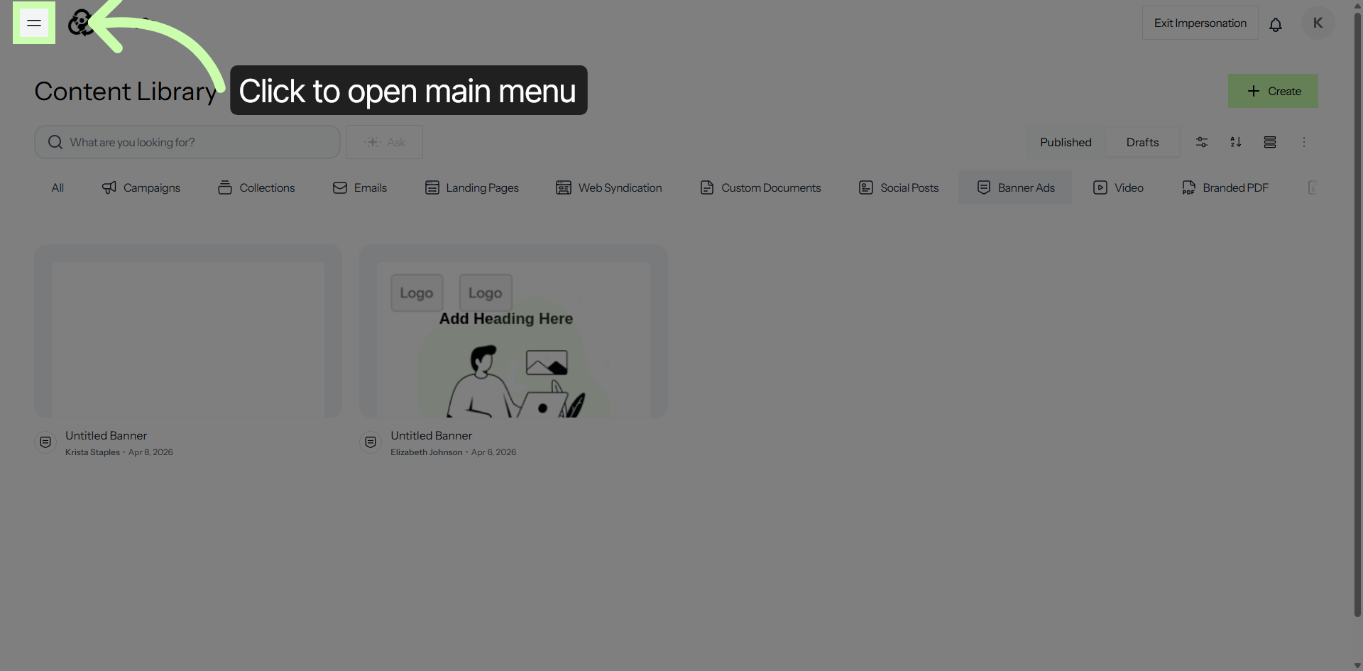Access Content Library