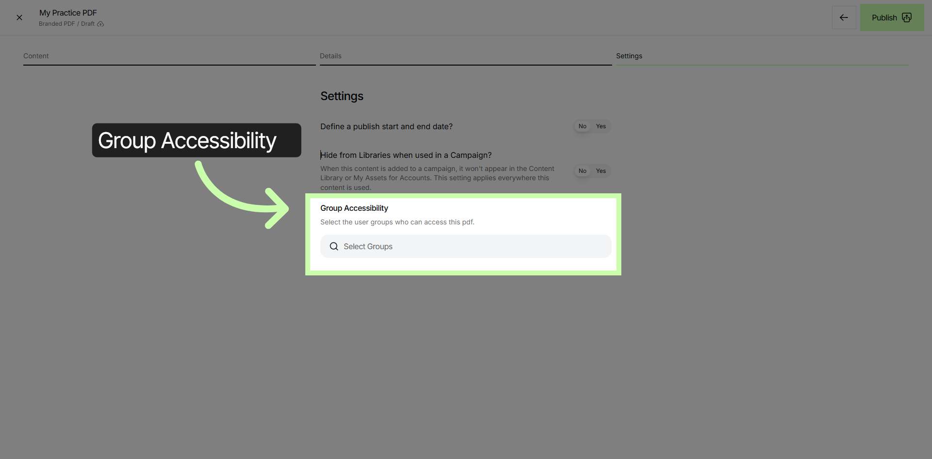 Access Group Accessibility