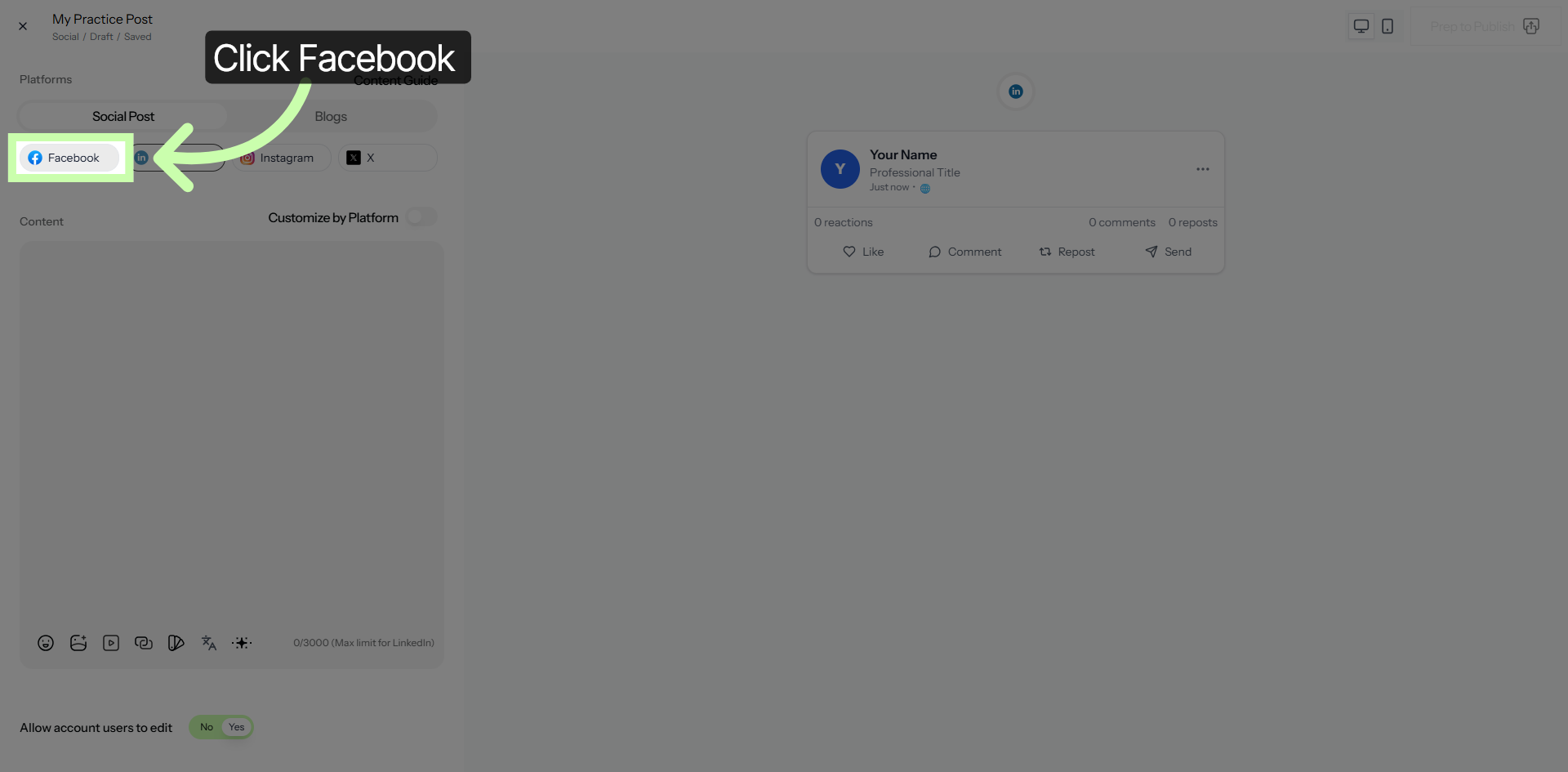 Select Facebook Platform