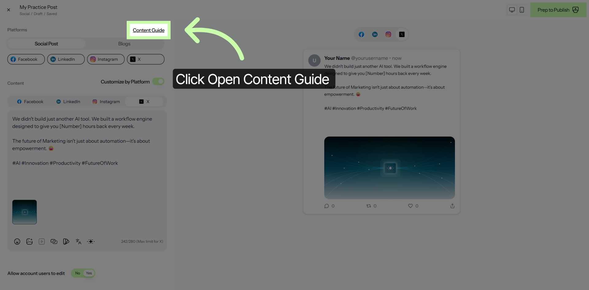 Open Content Guide