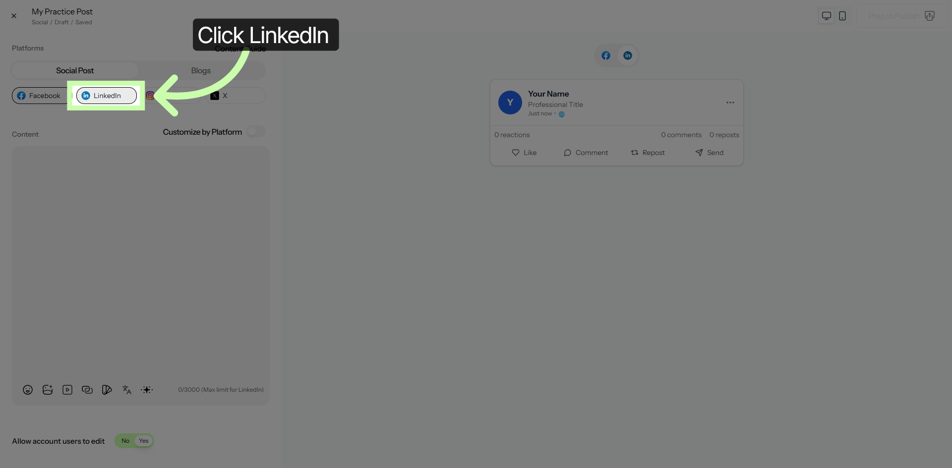 Select LinkedIn Platform