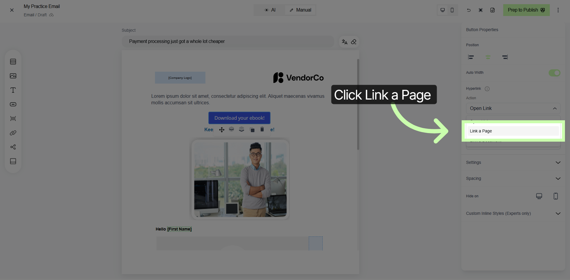 Choose Link Type