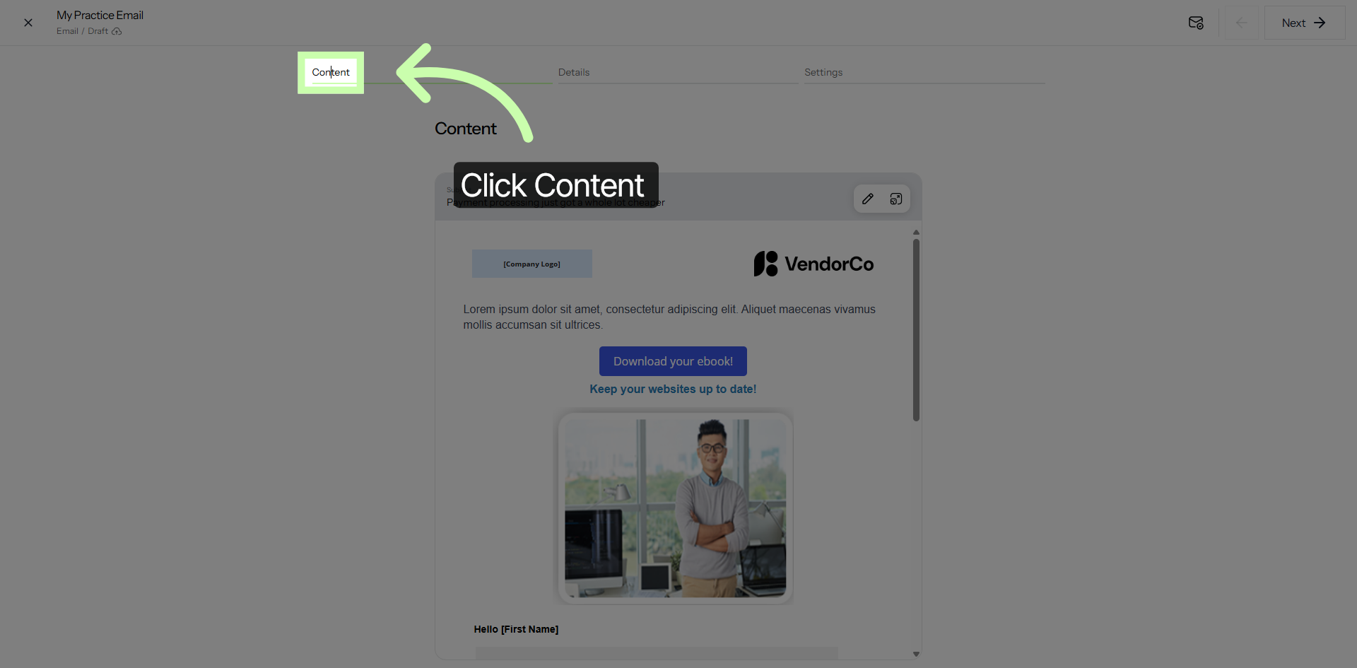Access Content Settings