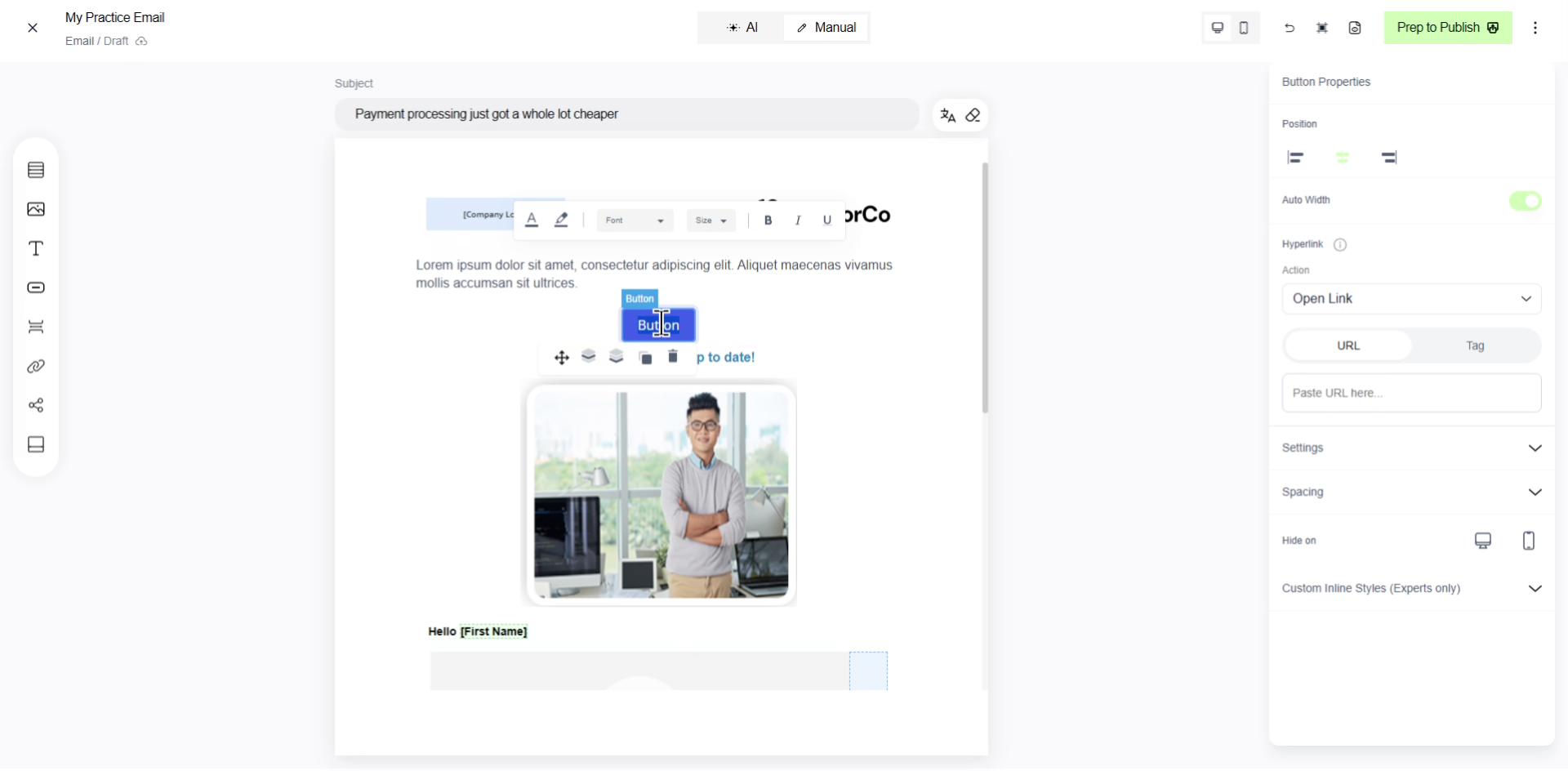 Set Button Text