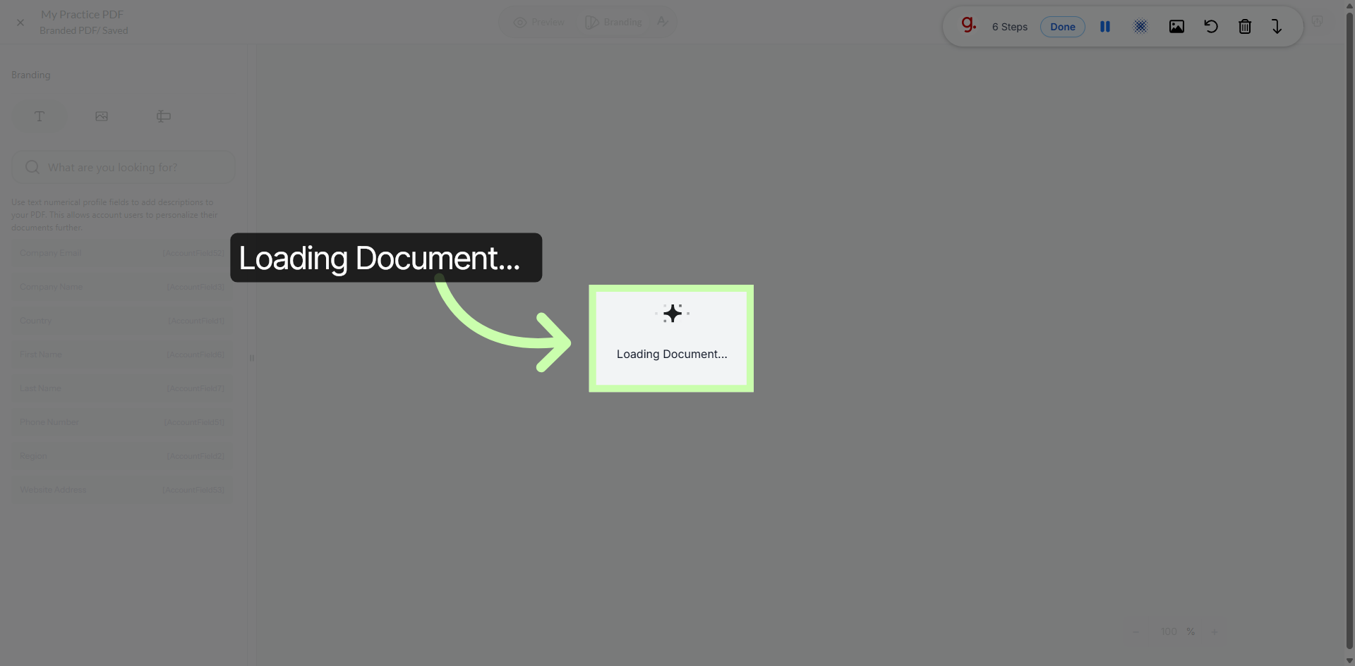 Load Document For Editing