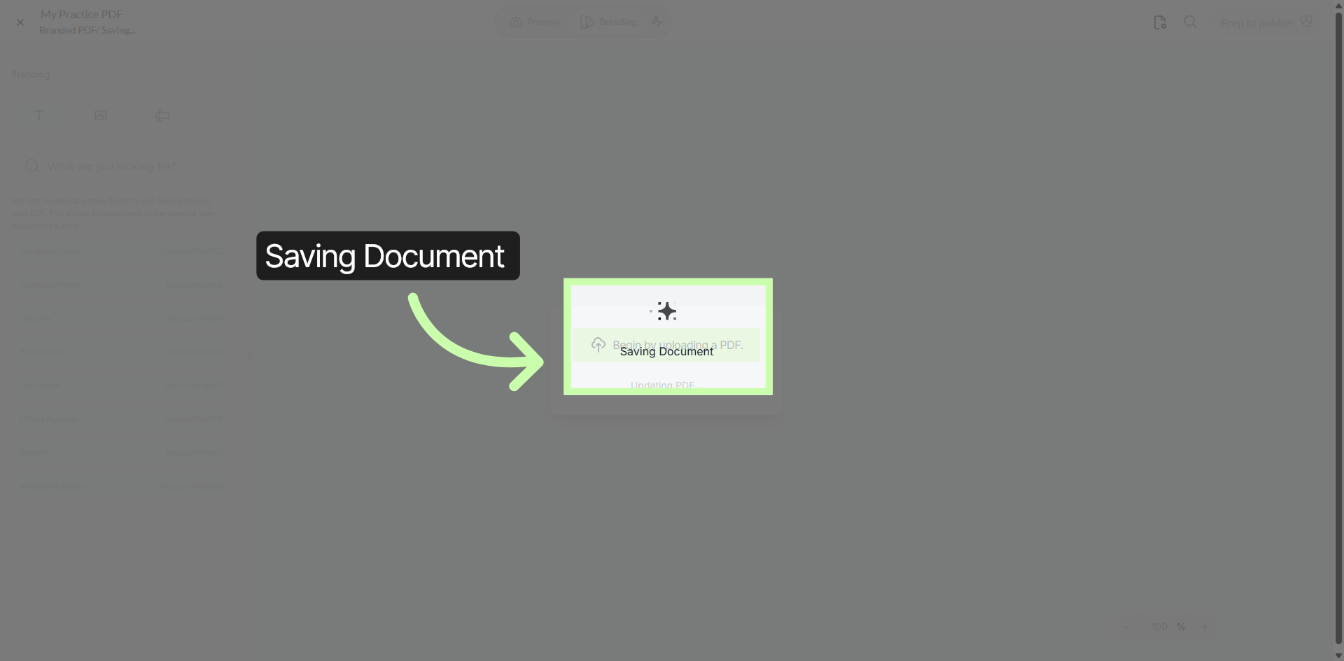 Save Document Progress