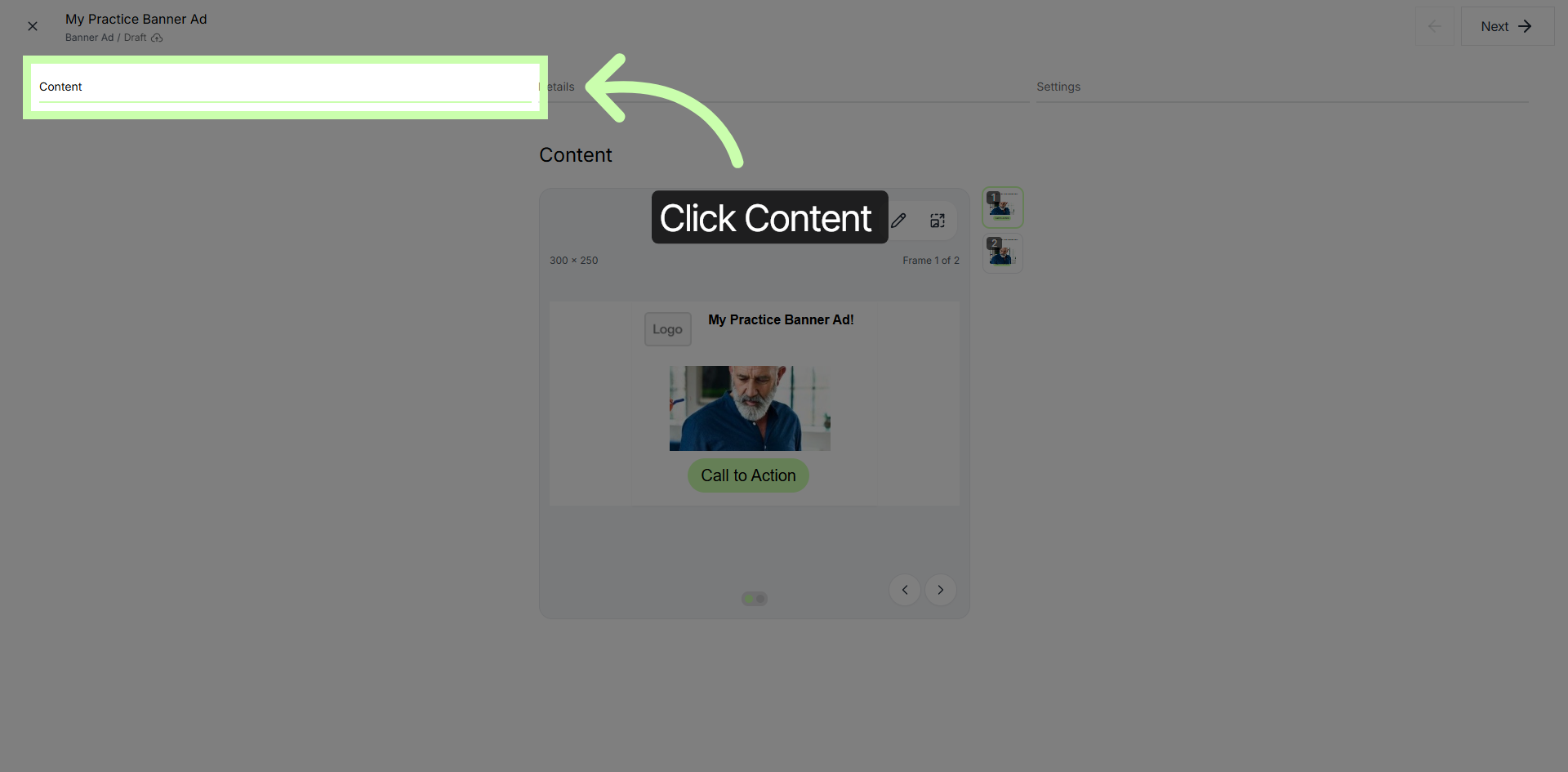 Access Content Settings