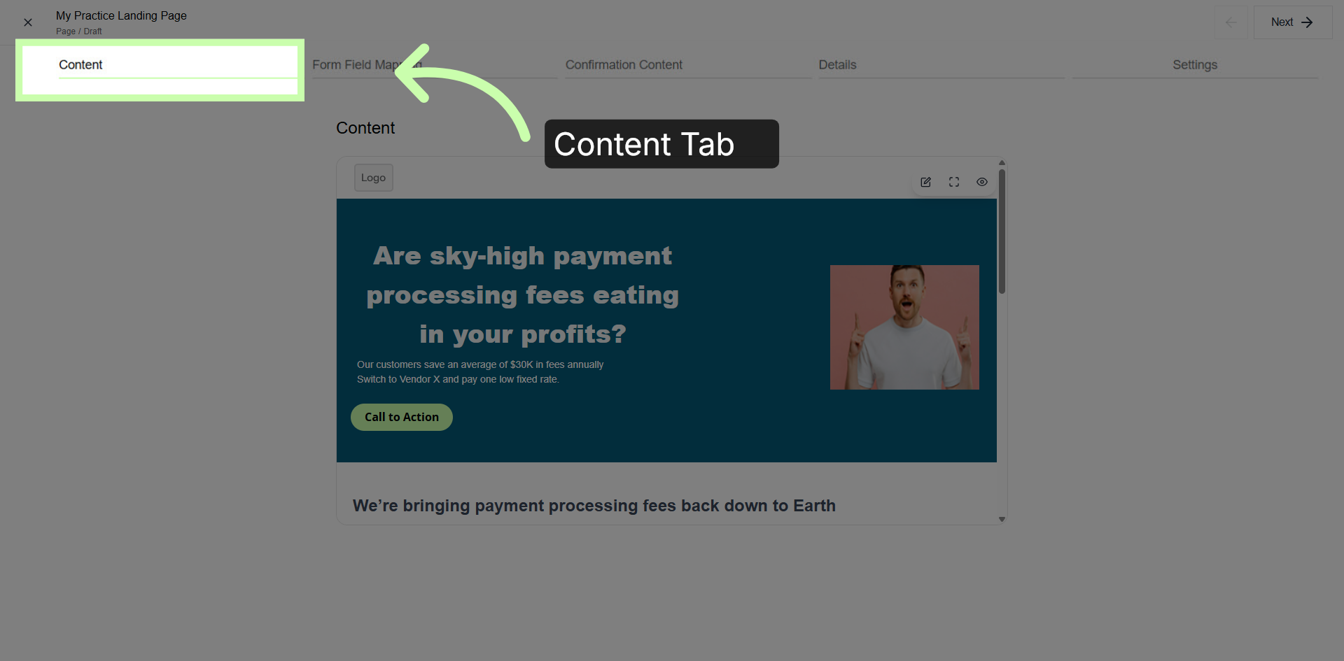 Access Content Settings