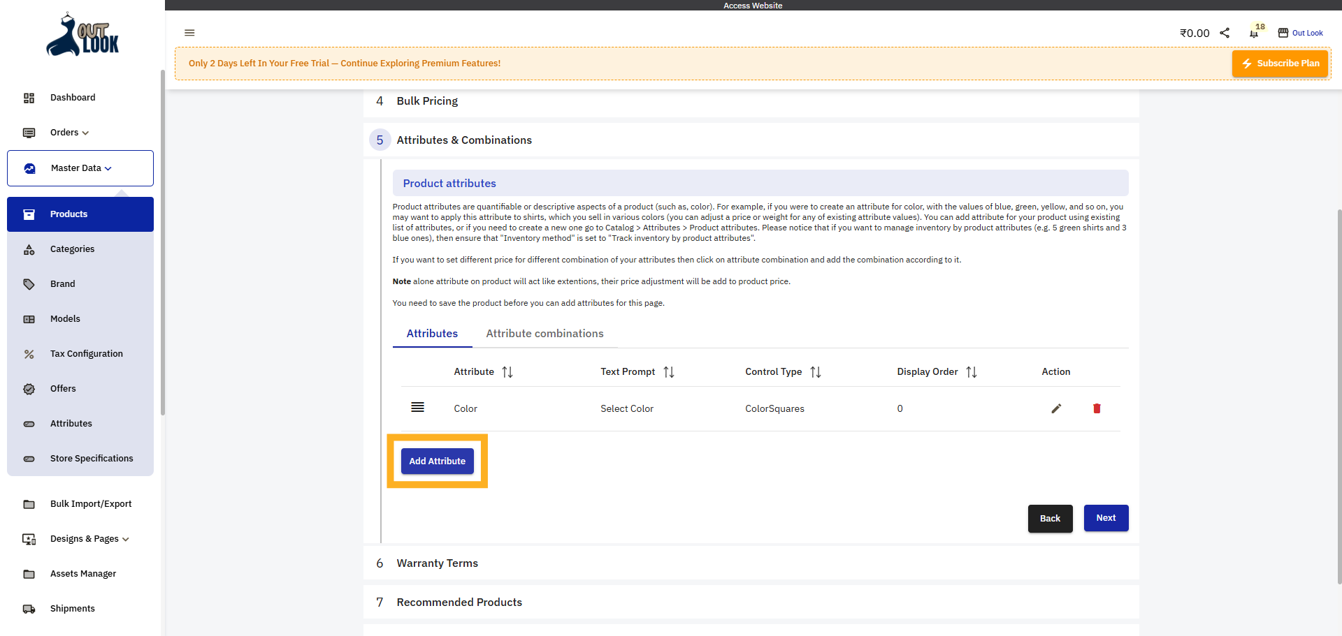 Add Another Attribute
