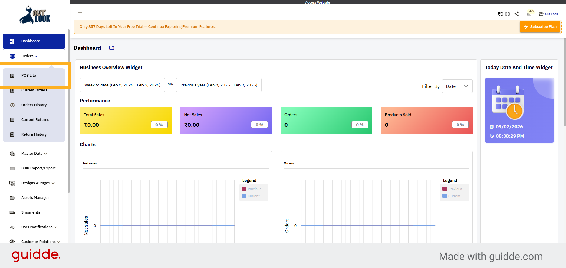Select POS Lite Option