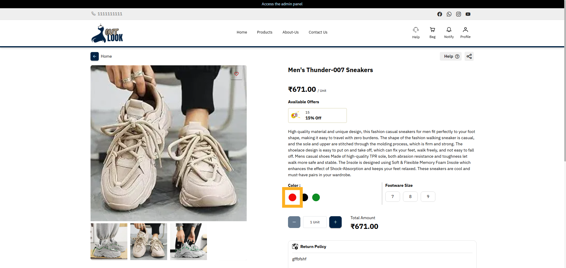 Access Color Attribute