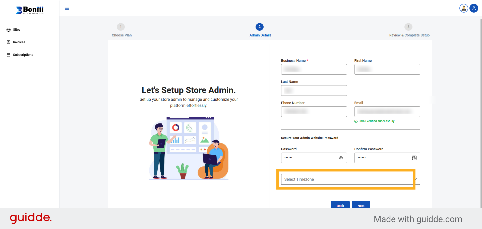 Select Timezone Dropdown