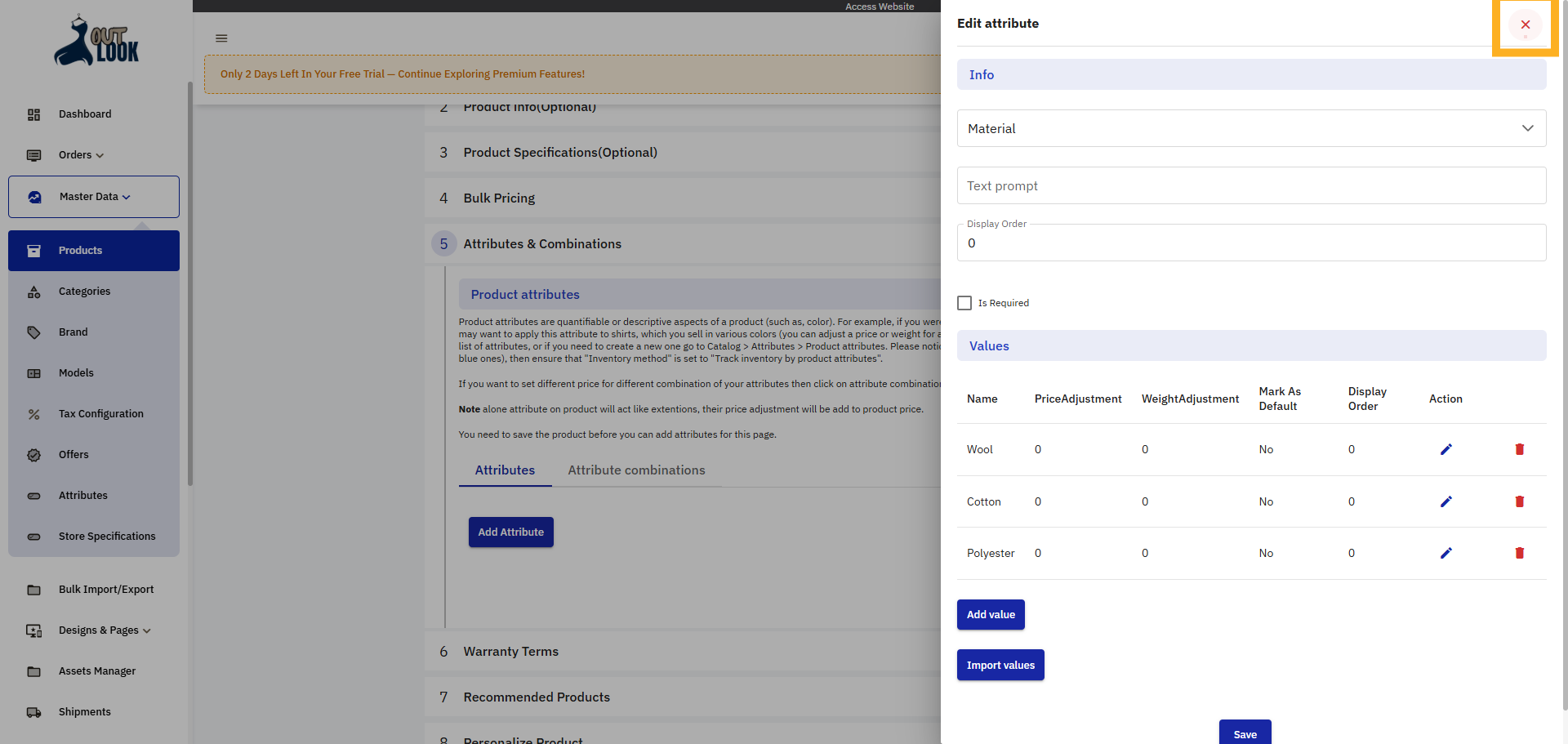 Close Attribute Editor