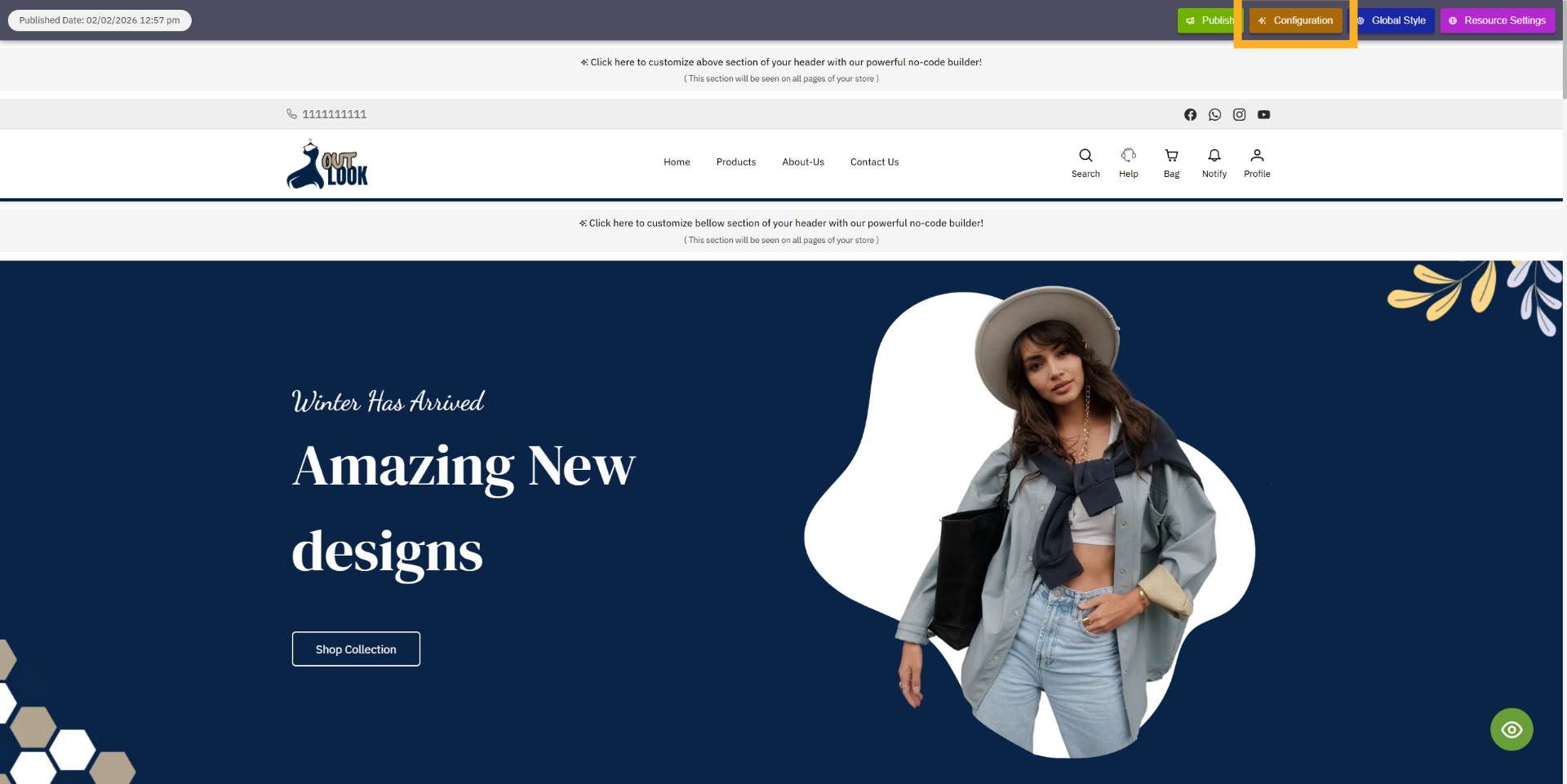 Open Configuration Settings