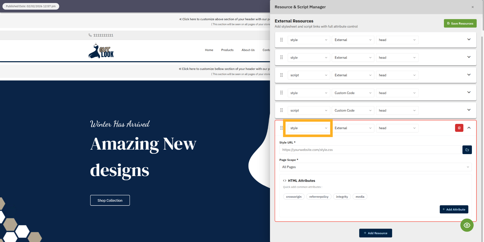 Select Resource Type