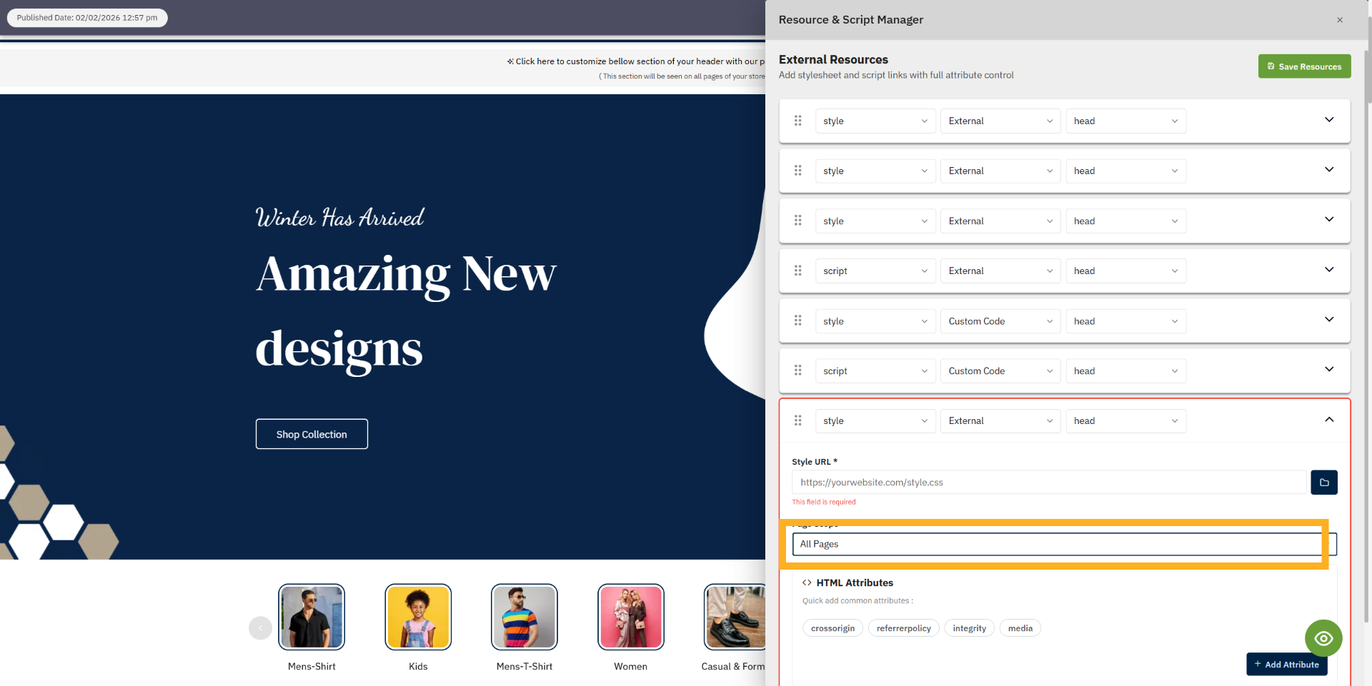 Reconfirm All Pages Selection