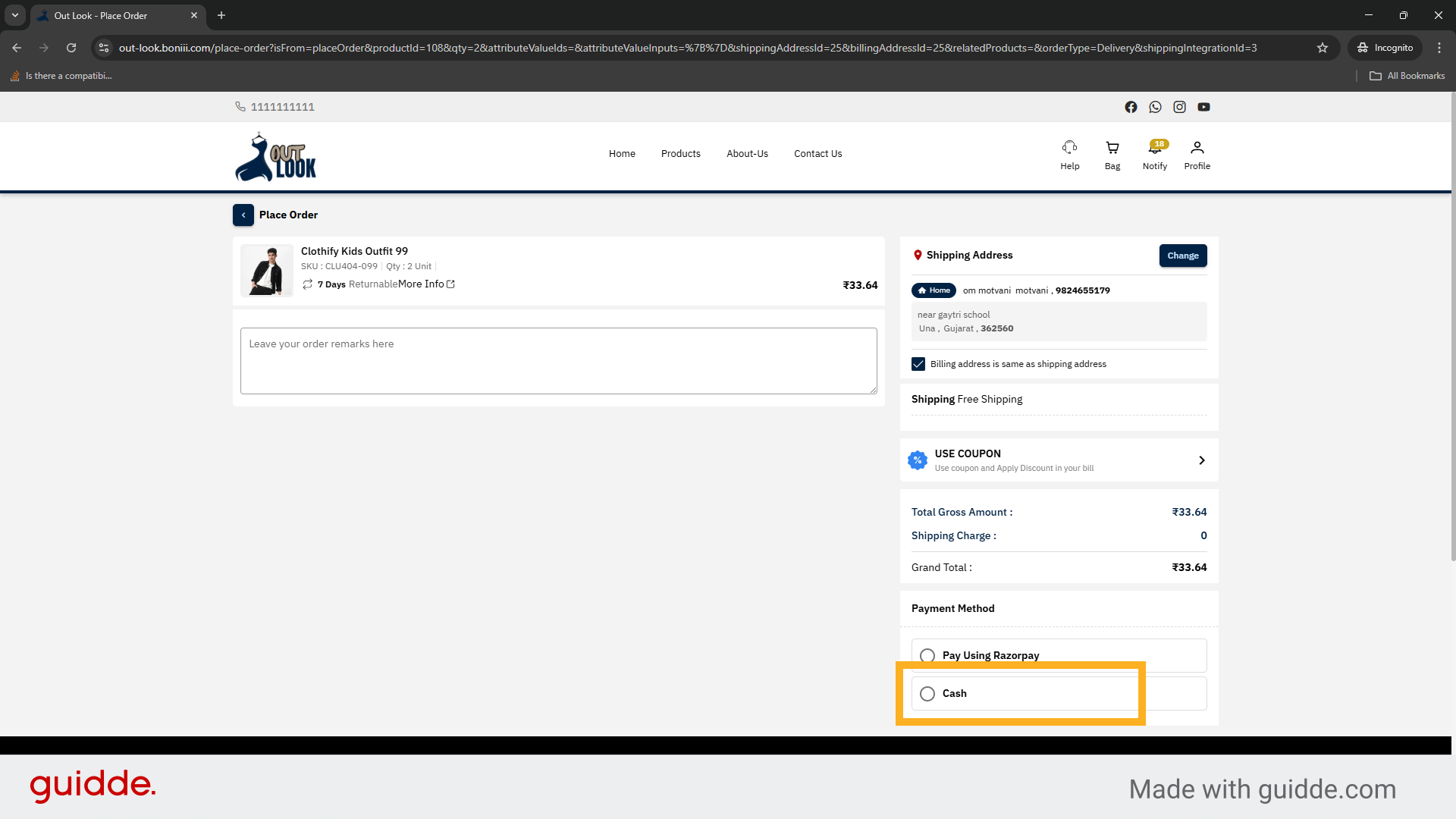 Select Payment Method