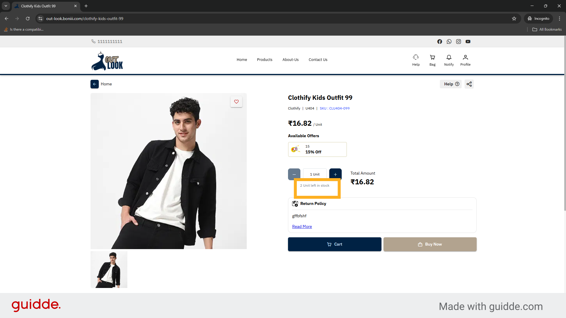 Review Stock Left