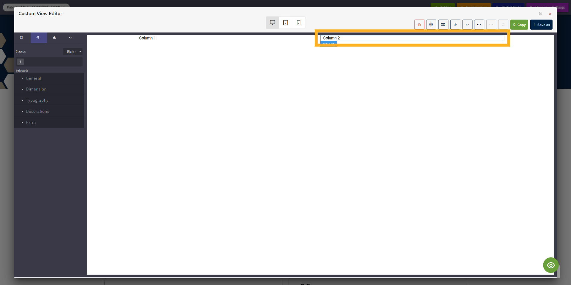 Select Second Column