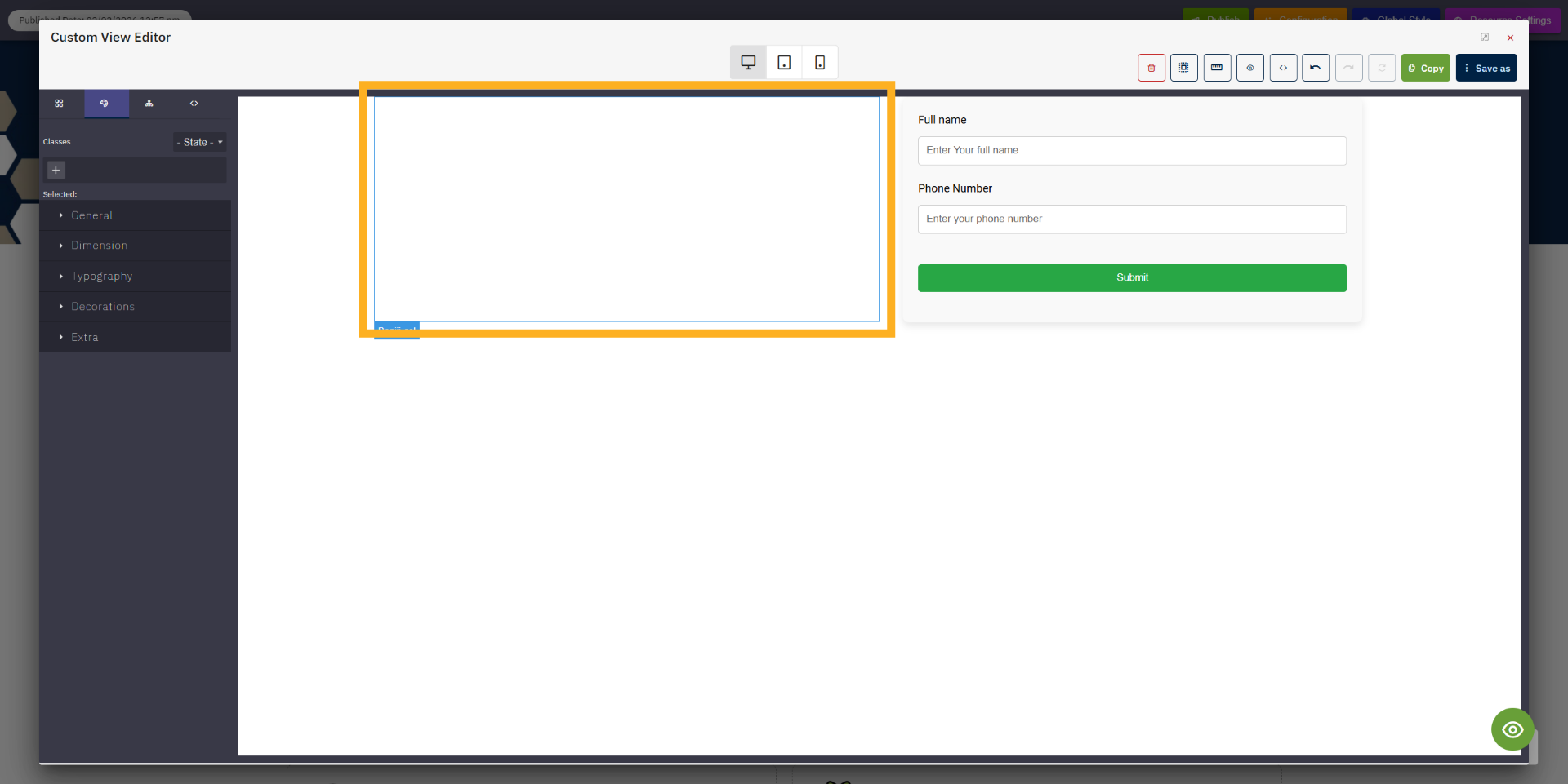 select column element