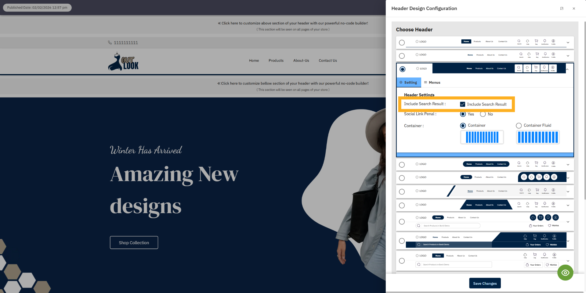 Check a Include Search Resulta