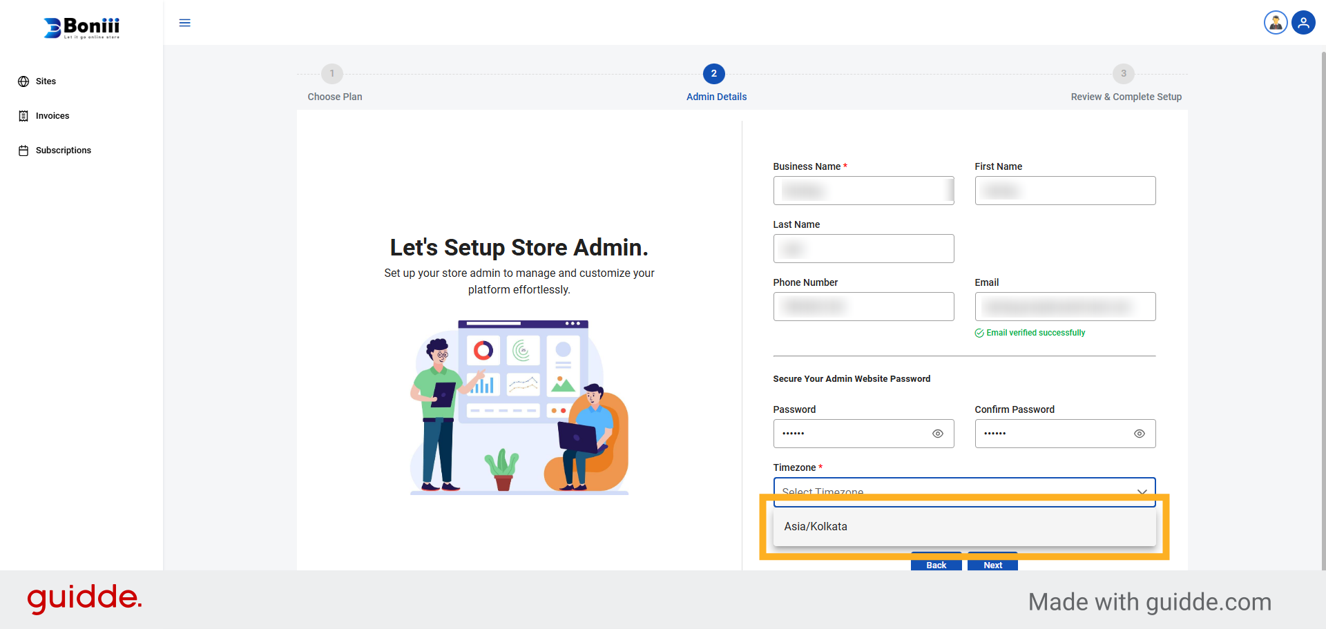 Choose Asia/Kolkata Timezone According To Your Country