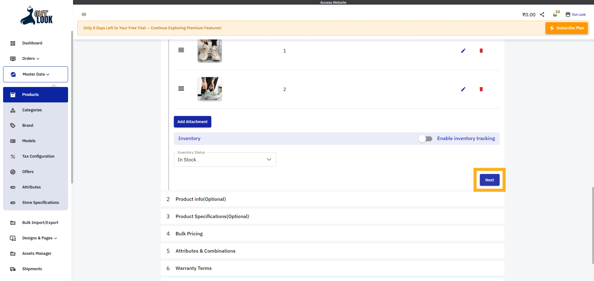 Proceed To Next Edit Step