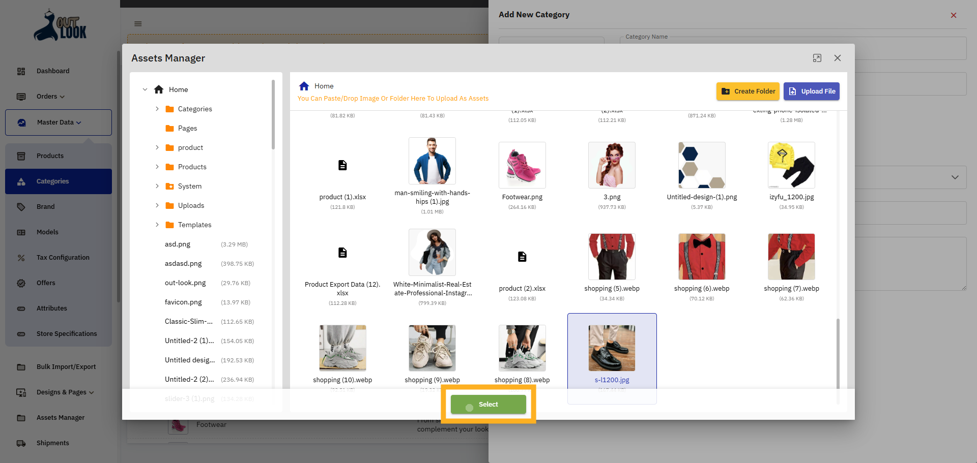 Confirm File Selection