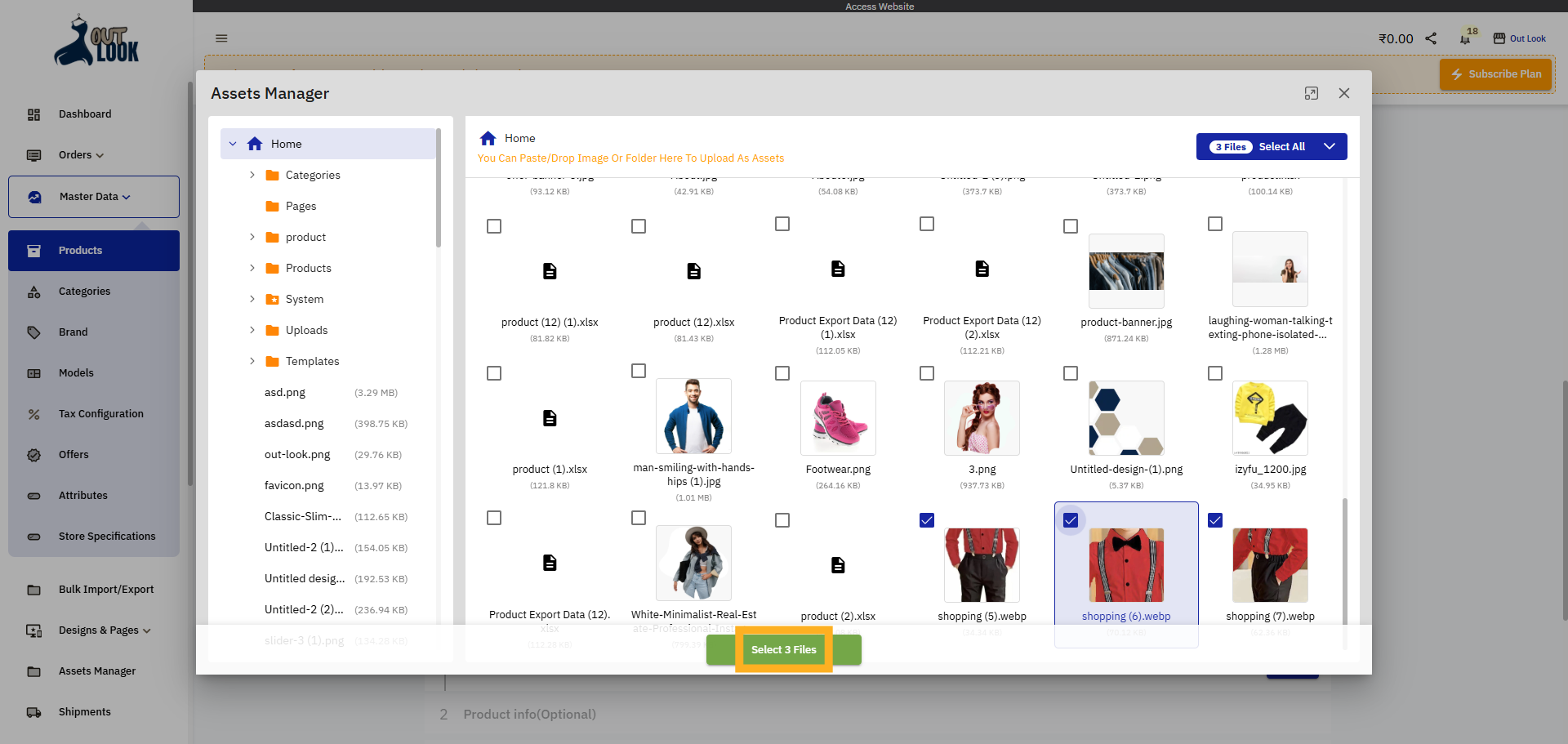 Select Multiple Files
