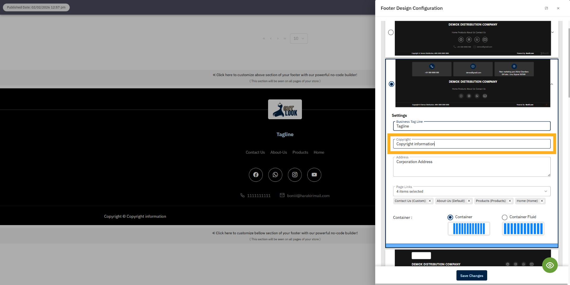 Choose Copyright Information