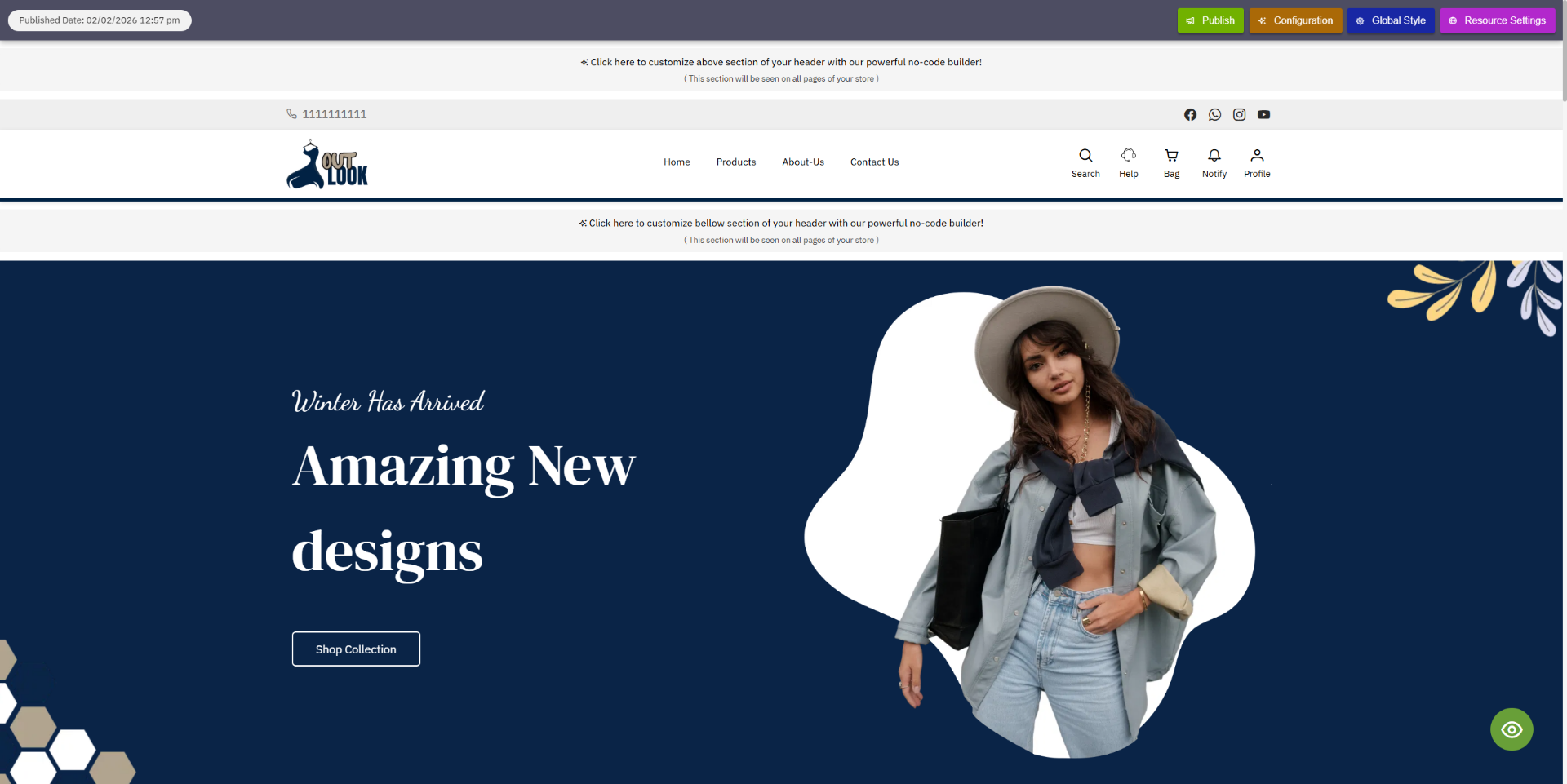 Open Configuration Menu