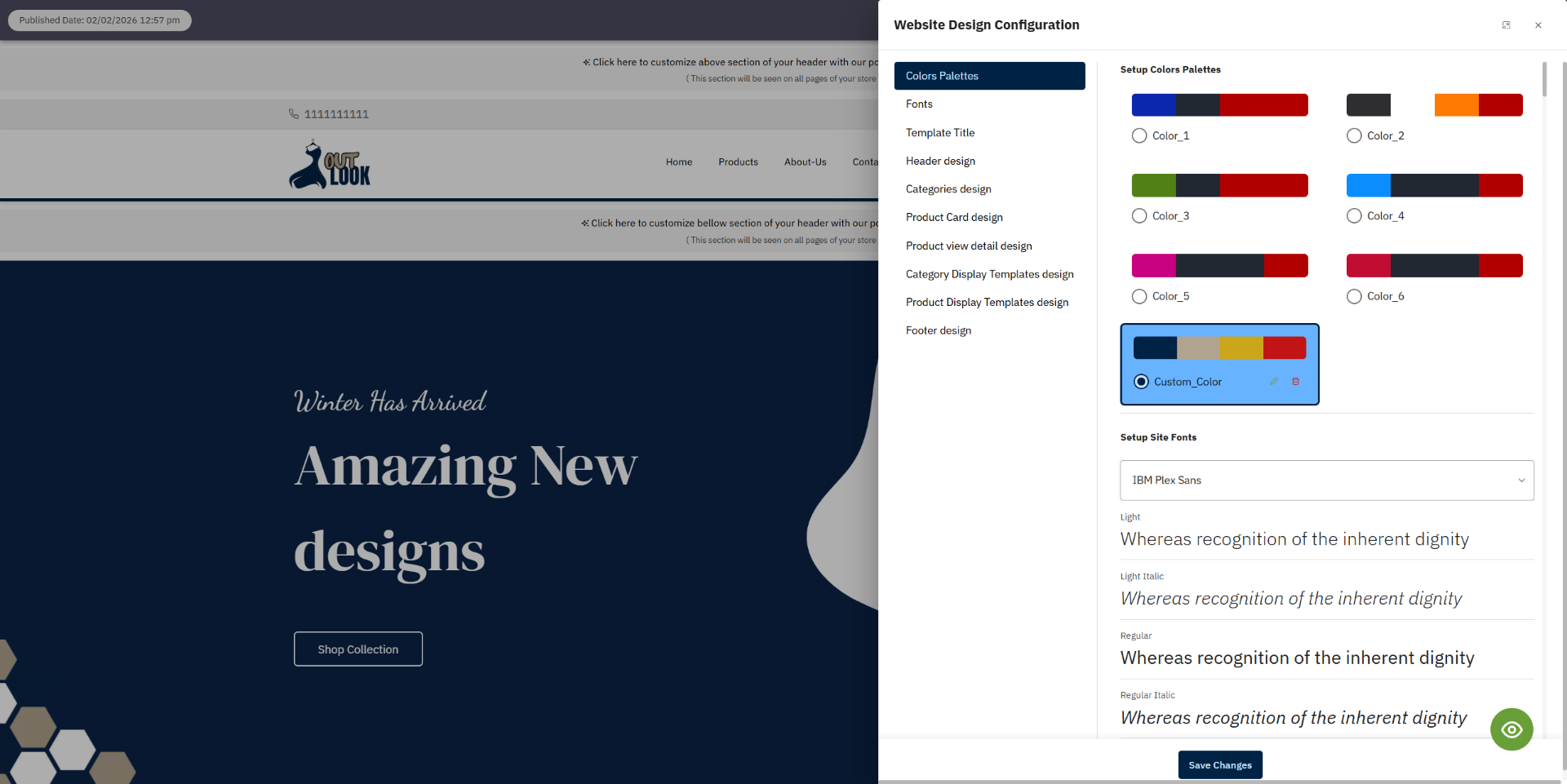 Access Color Palettes